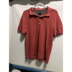 Denver Hayes short-sleeved, with a two-button placket and a collar Size M Red